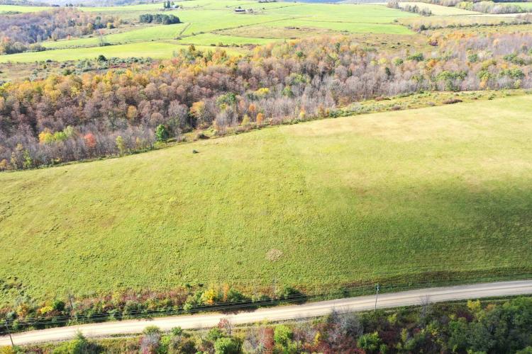 17 acre Recreational Property with a Field, Woods and Stream in Canisteo NY Lamphier Road