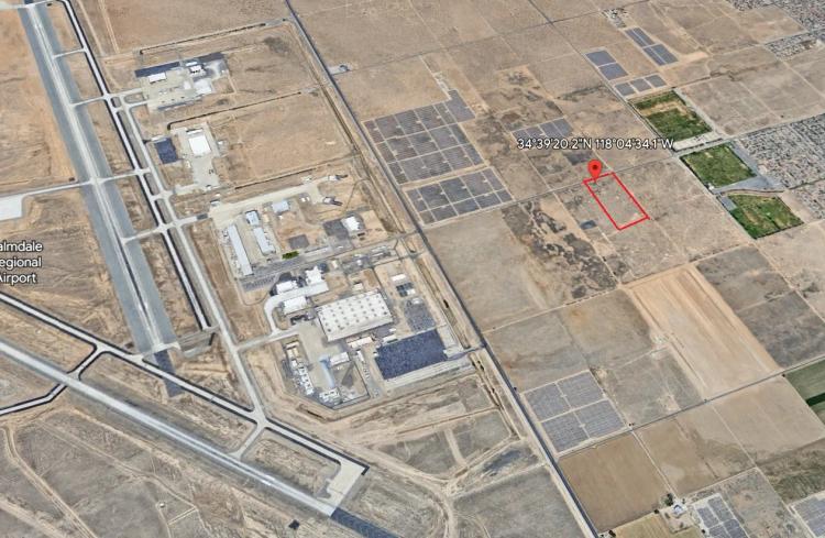 Prime Heavy Industrial Land M2.5 Zoning Near Palmdale Airport