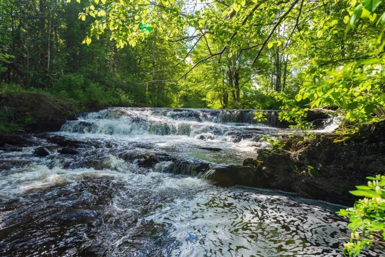300 acres in Central Maine with an awesome stream & waterfall