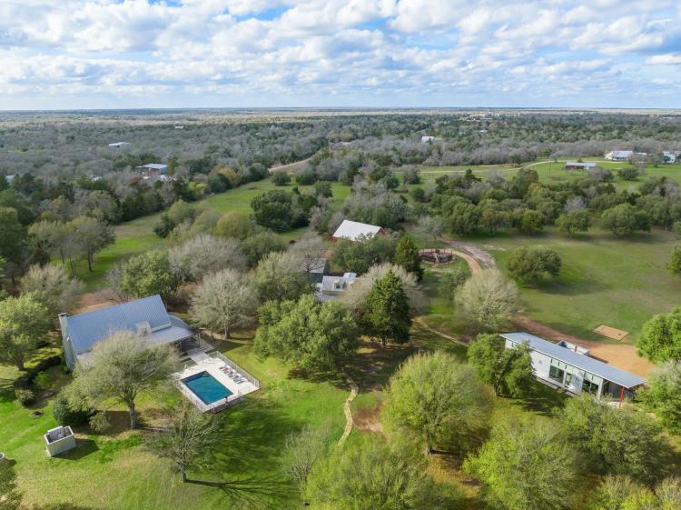 Stunning +/- 12 Acres with 3 Homes in Round Top