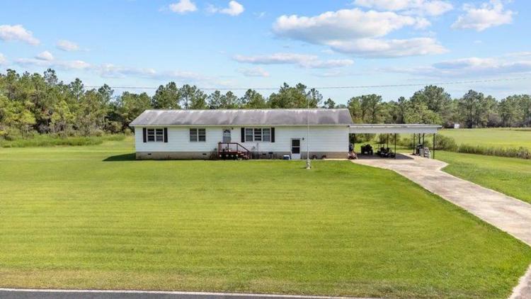 UPDATED!!  10 Acres of Residential Timberland with an 1,812sqft Home For Sale in Pamlico County NC!